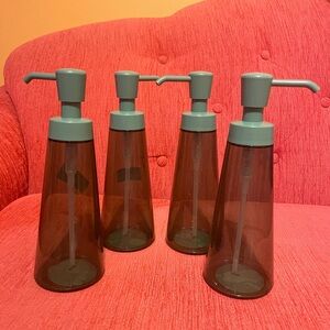 Set of Four Target Green Soap Dispensers
